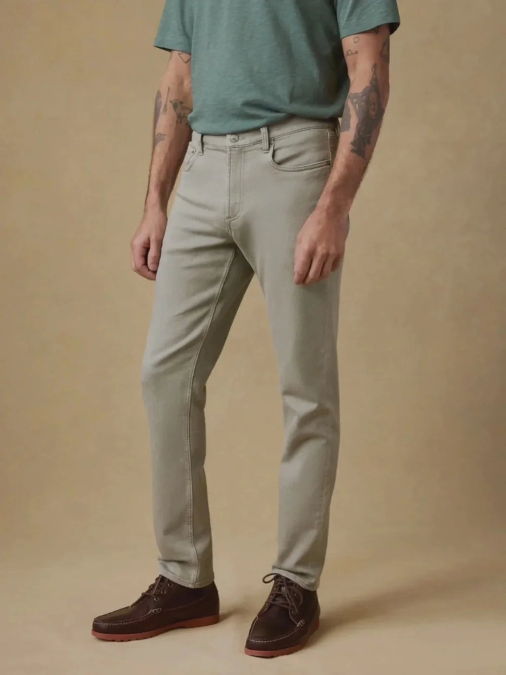 Faherty men’s Stretch Terry 5-Pocket Pant Coastal Sage green size 36x28 jeans